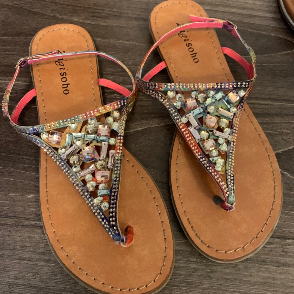 Pink Bling Sandals